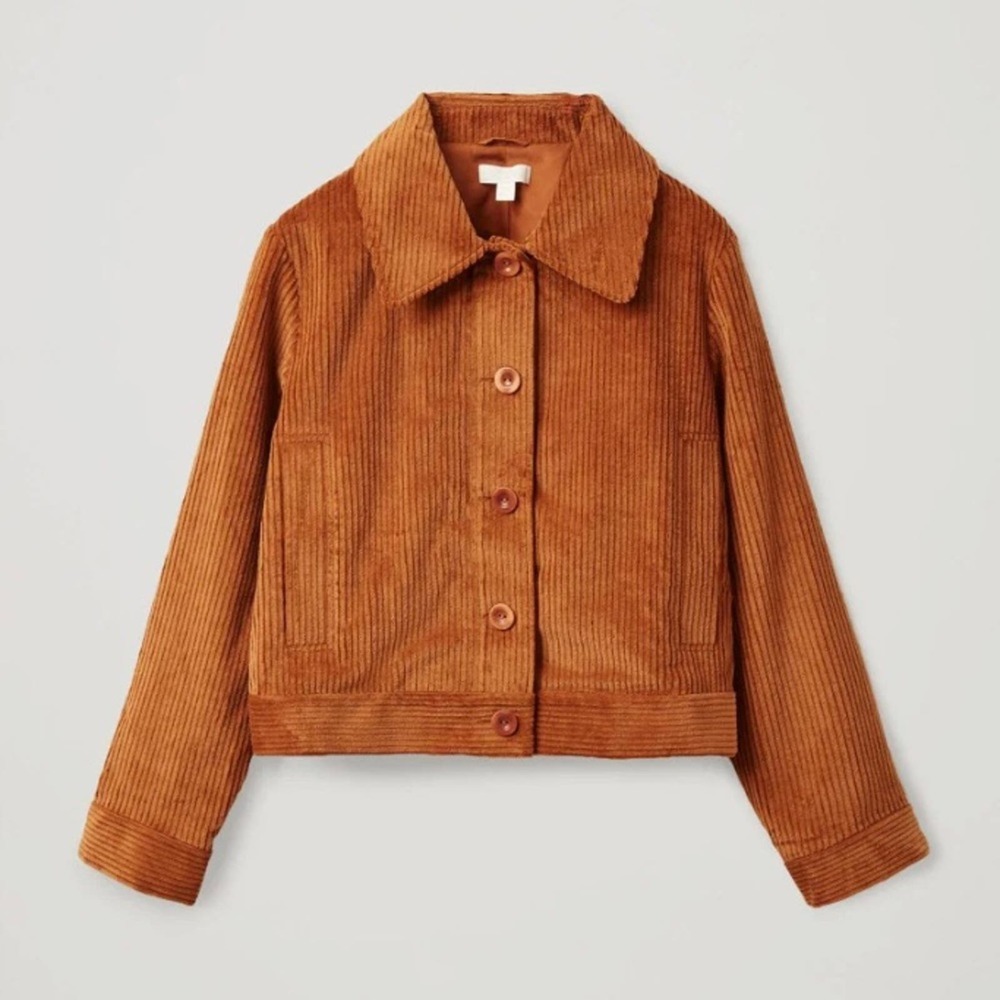 COS Corduroy Jacket in Rust